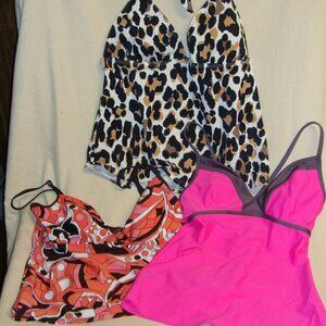 3 Swim Tankini TOPS Womens L
